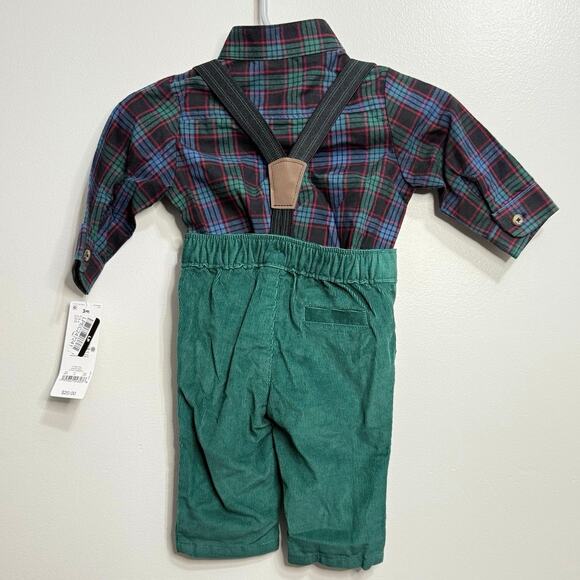 Carter’s 3 Month Button Up Holiday 2 Piece Outfit - Picture 2 of 2